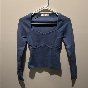 Abercrombie & Fitch Blue Long Sleeve Blouse